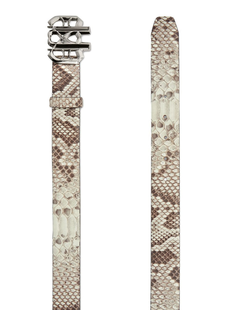 PHILIPP PLEIN Gothic Plein python-leather belt outlook