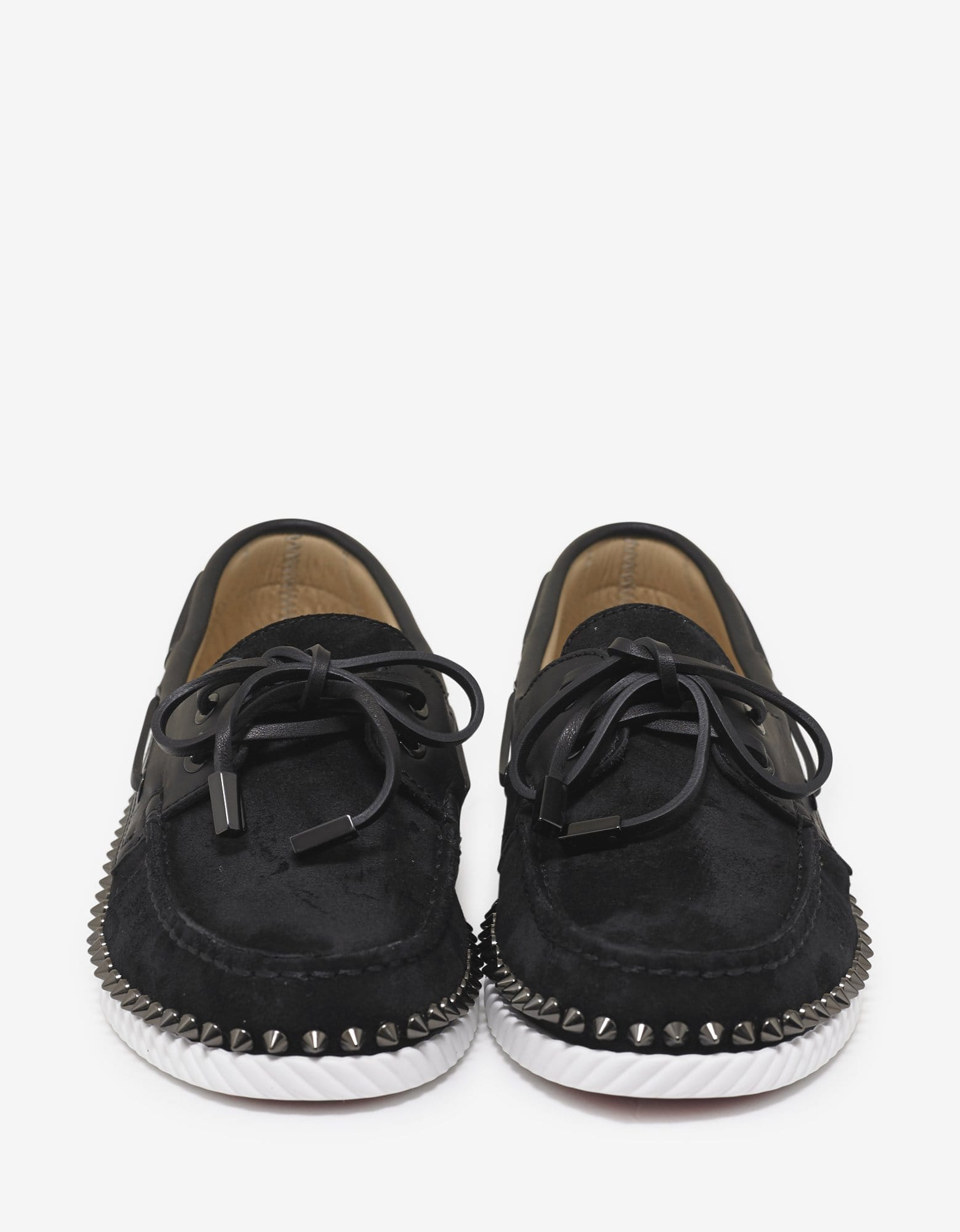Christian Louboutin Steckel Flat Crosta Wax Boat Shoes - 4