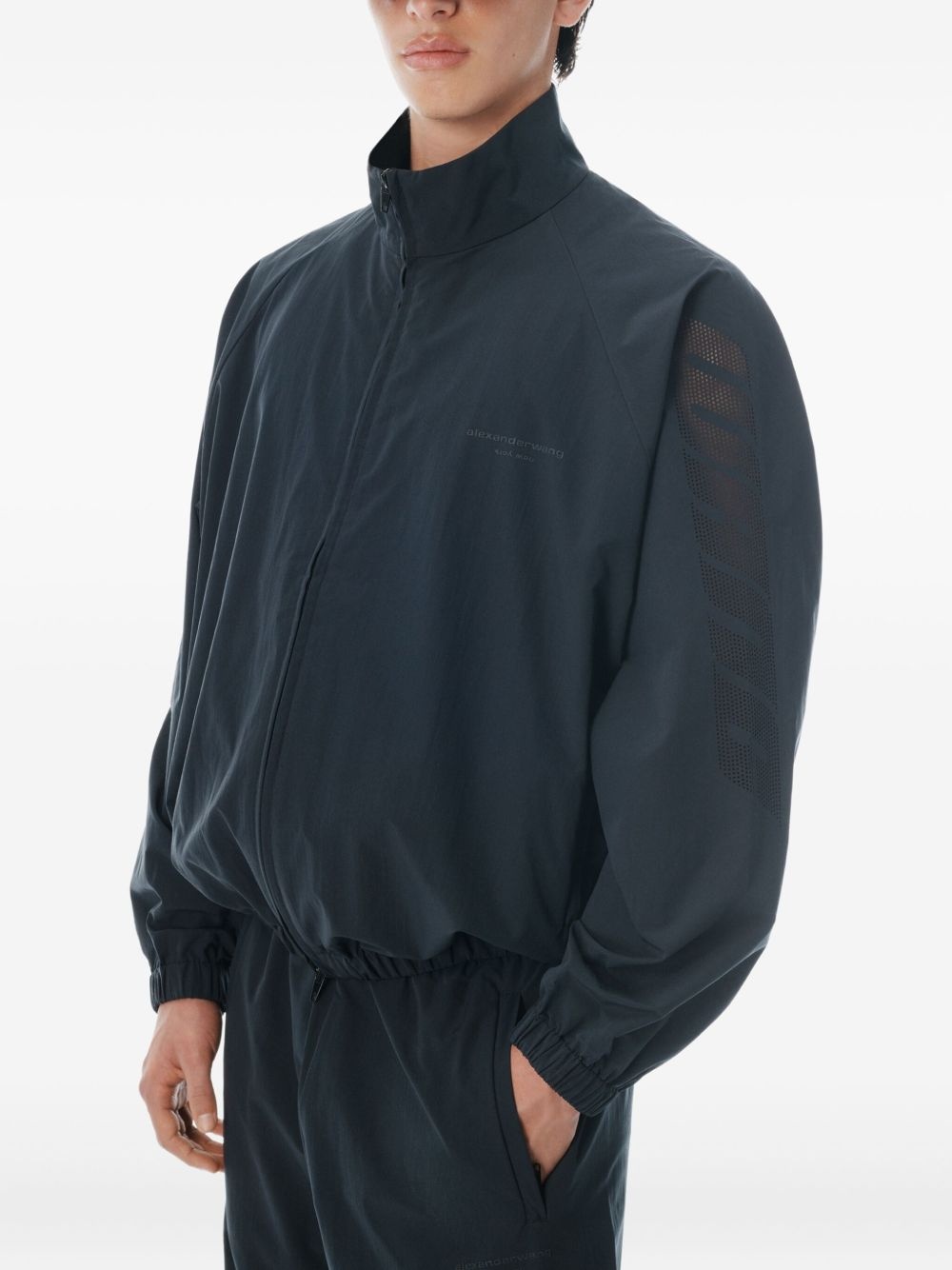 logo track jacket - 4