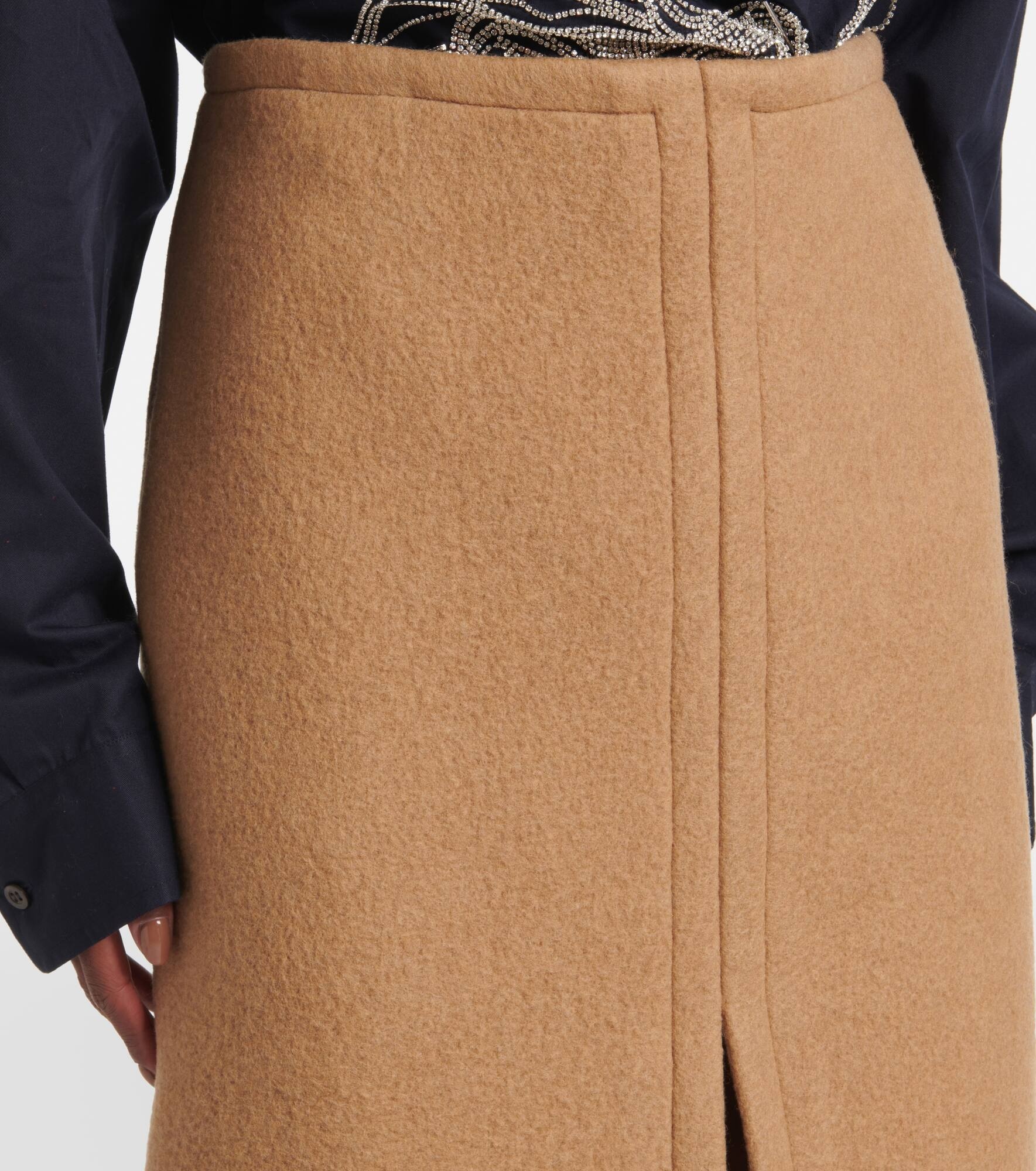 Wool midi skirt - 4