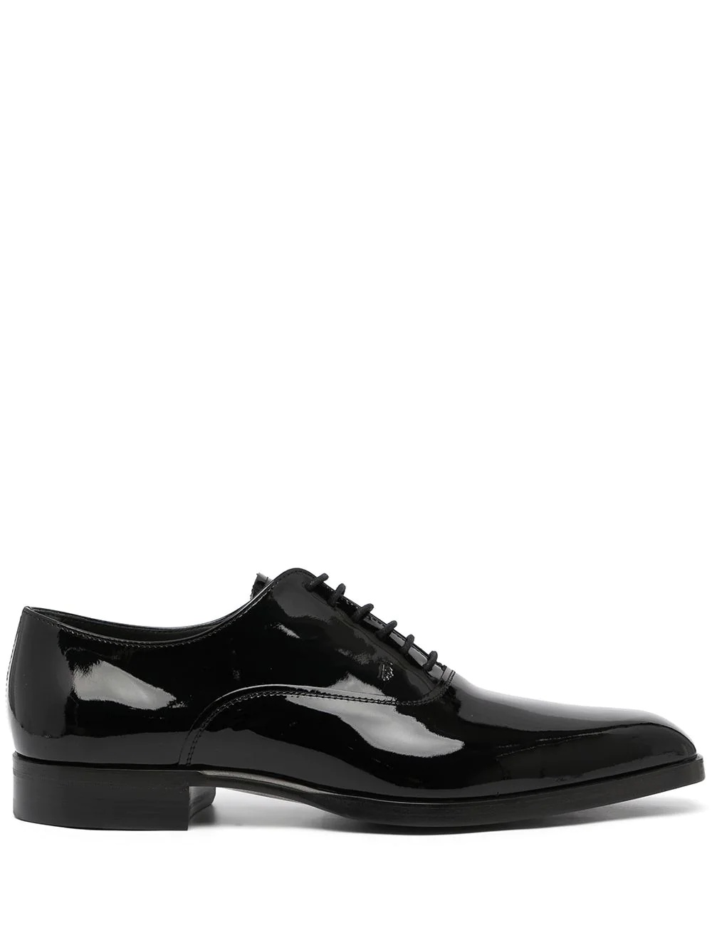 lace-up leather oxford shoes - 1