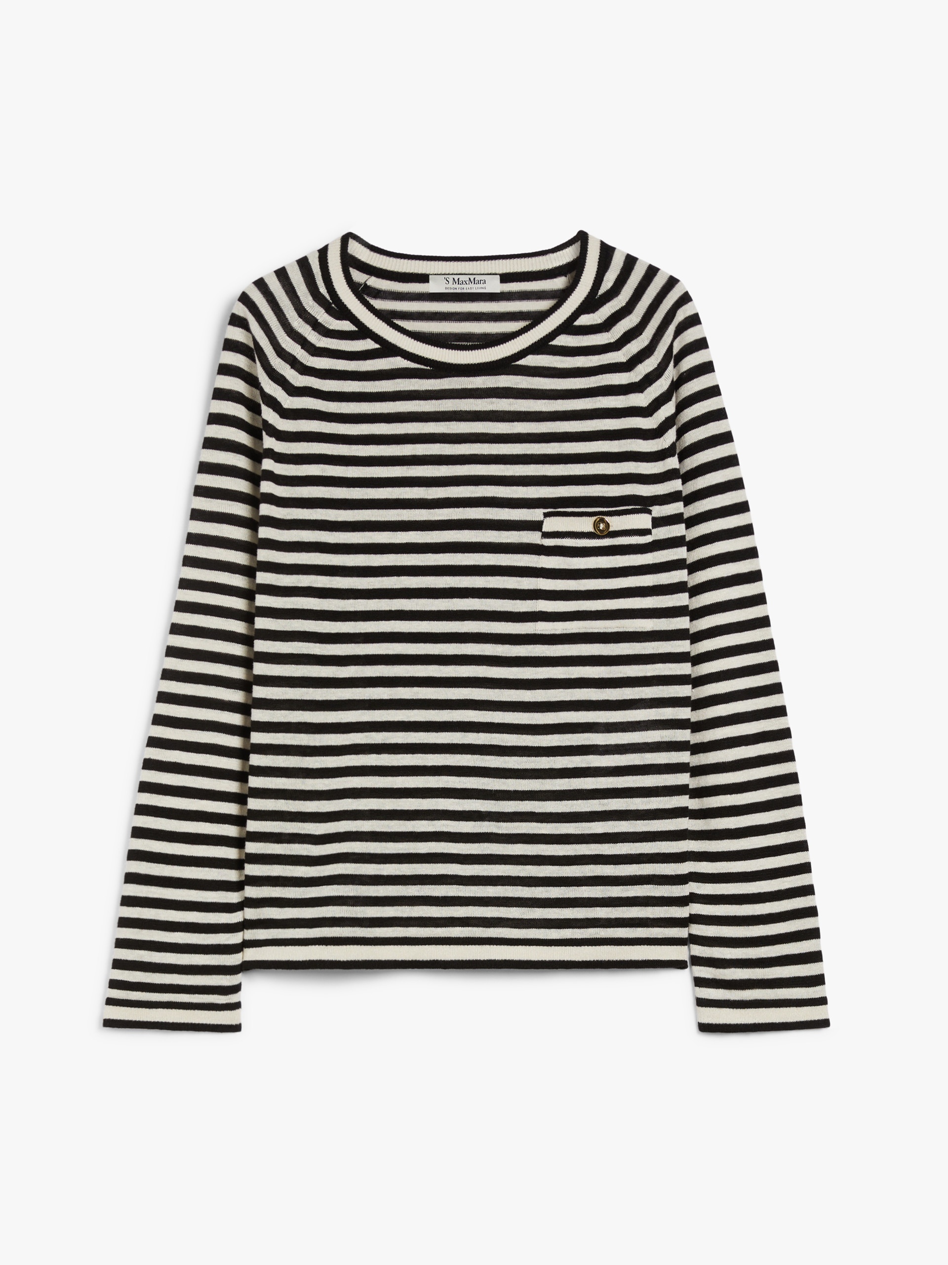 CANTI Striped linen yarn sweater - 1