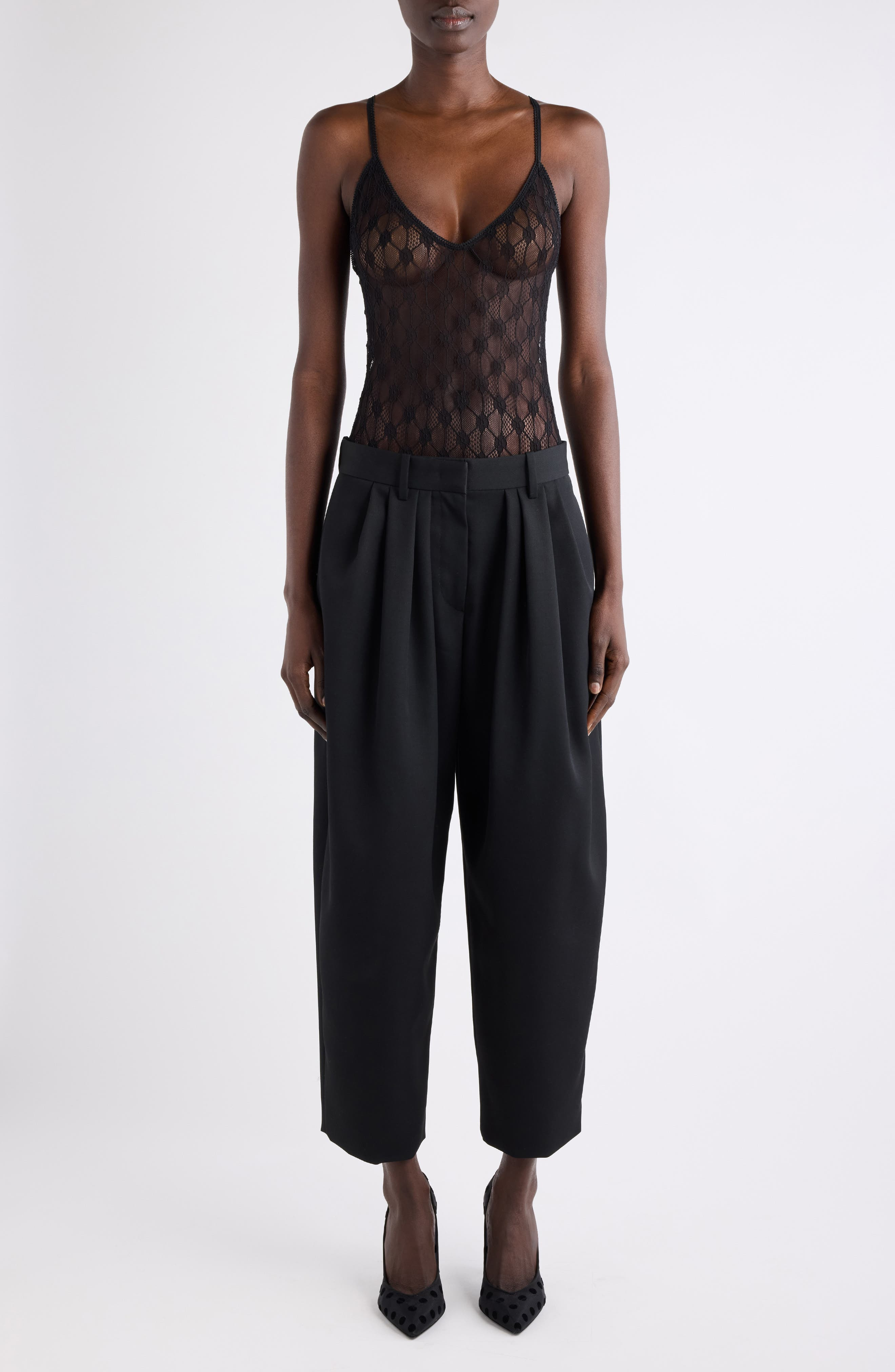 Isabel Marant Mildy Floral Lace Bodysuit in Black at Nordstrom - 2