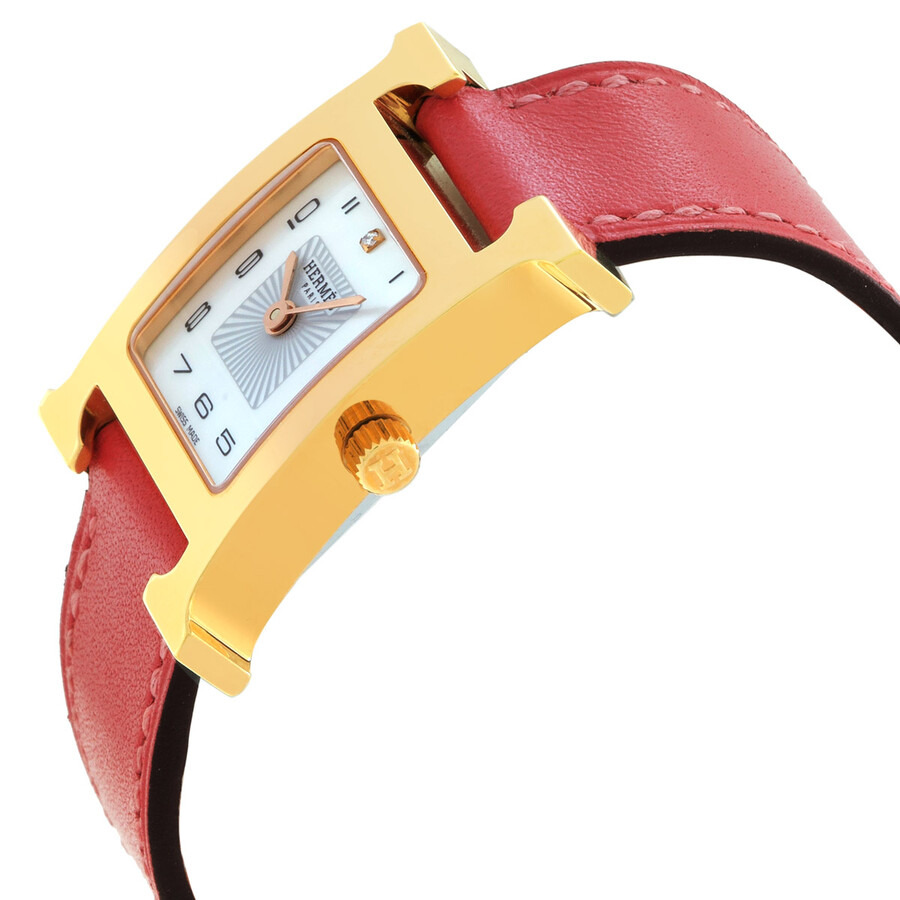 Hermes Heure H Quartz White Dial Ladies Watch 049714WW00 - 2