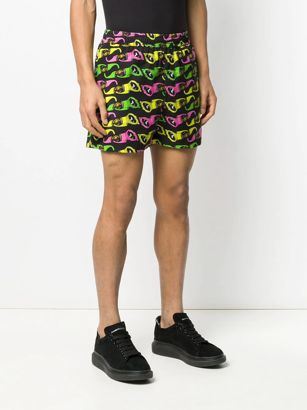 sunglasses printed track shorts - 3