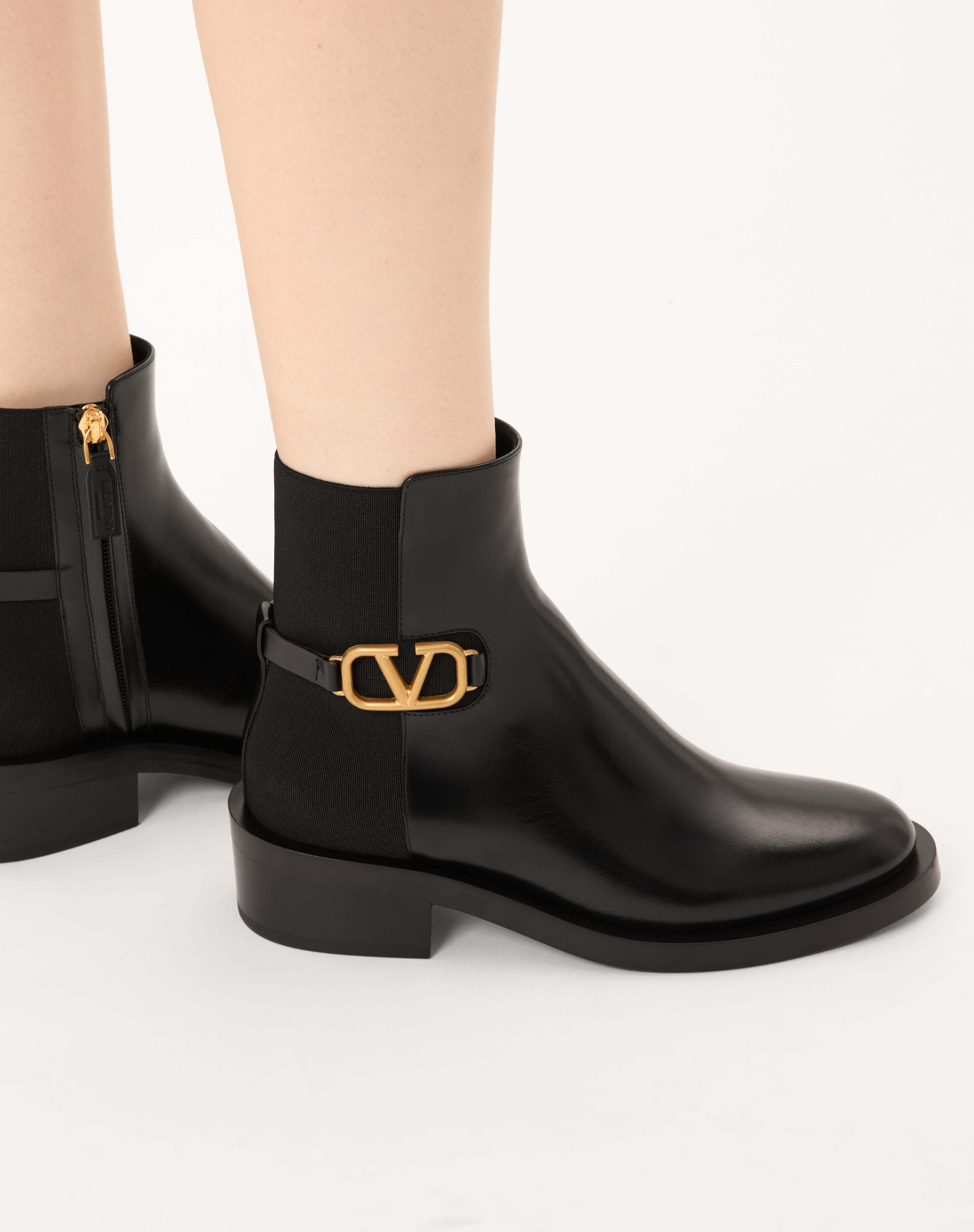 VLOGO SIGNATURE CALFSKIN ANKLE BOOT 30MM - 2