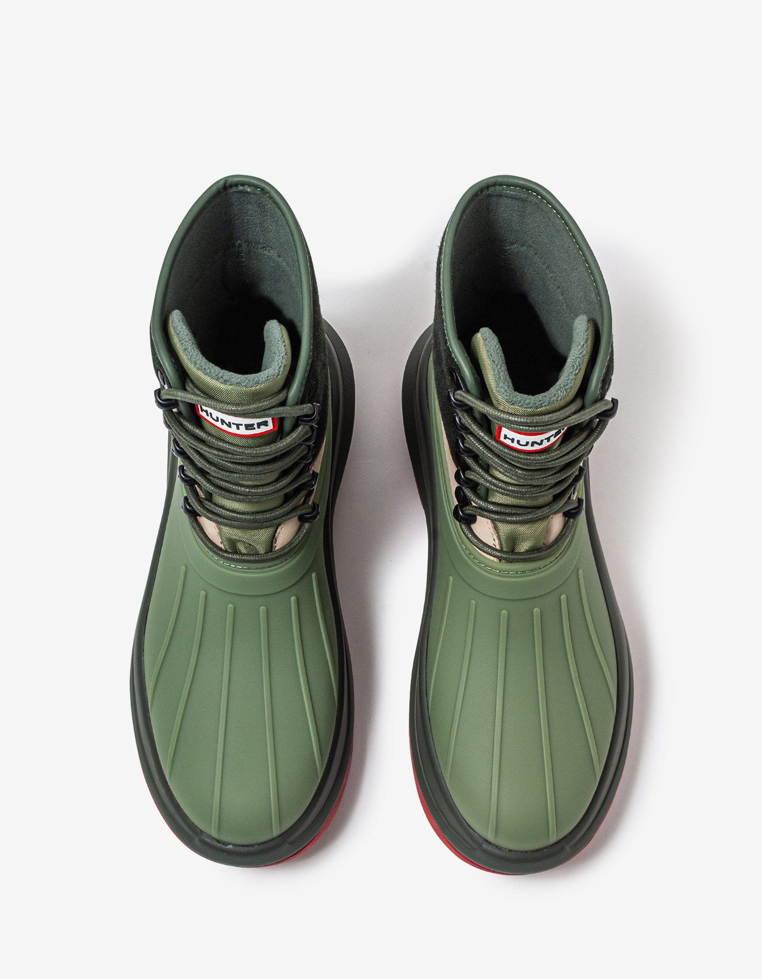 Kenzo Hunter Green Utilitarian Ankle Boots - 6