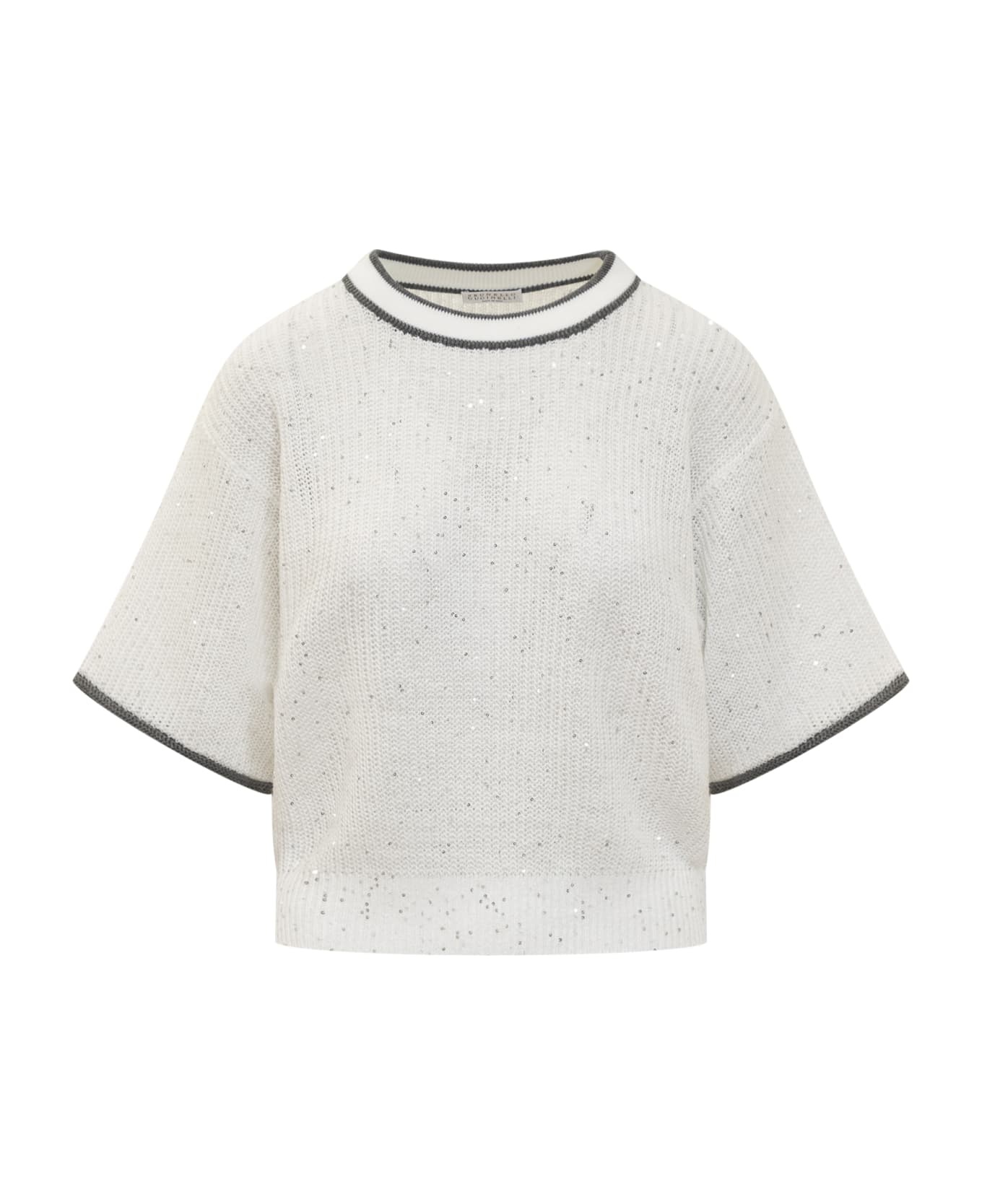 Dazzling & Sparkling Linen Sweater - 1