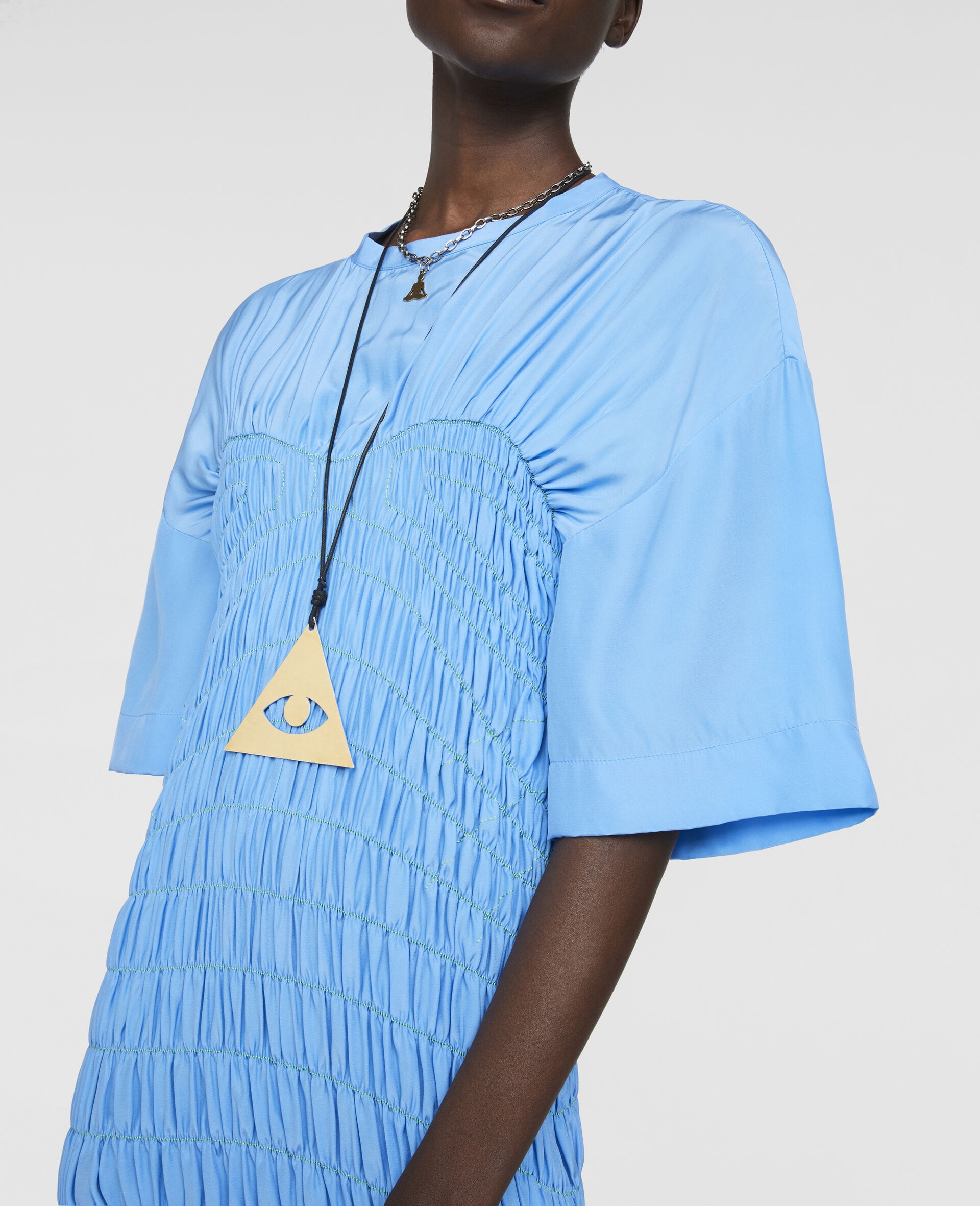 Silk Midi Dress - 4