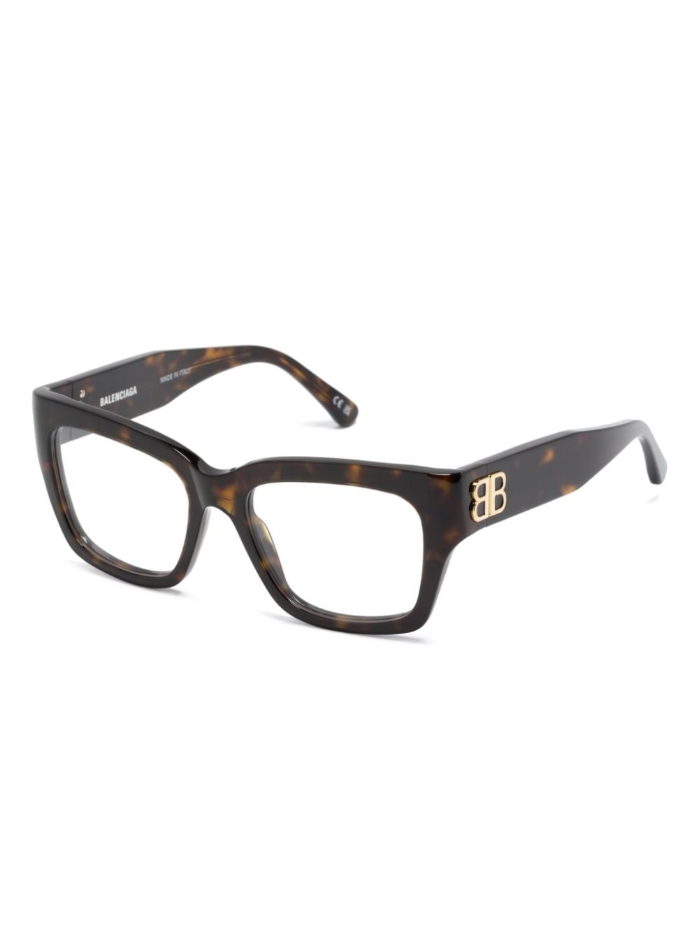 tortoiseshell square-frame glasses - 2