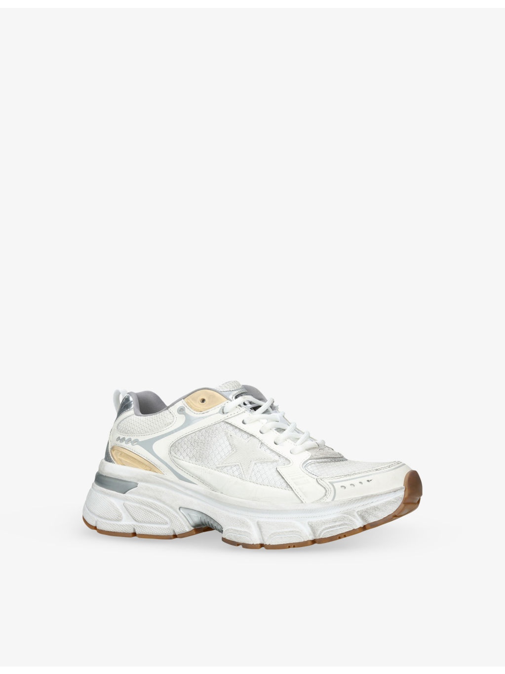 Lightstar 10272 Low-Top Leather and Mesh Trainers - 3