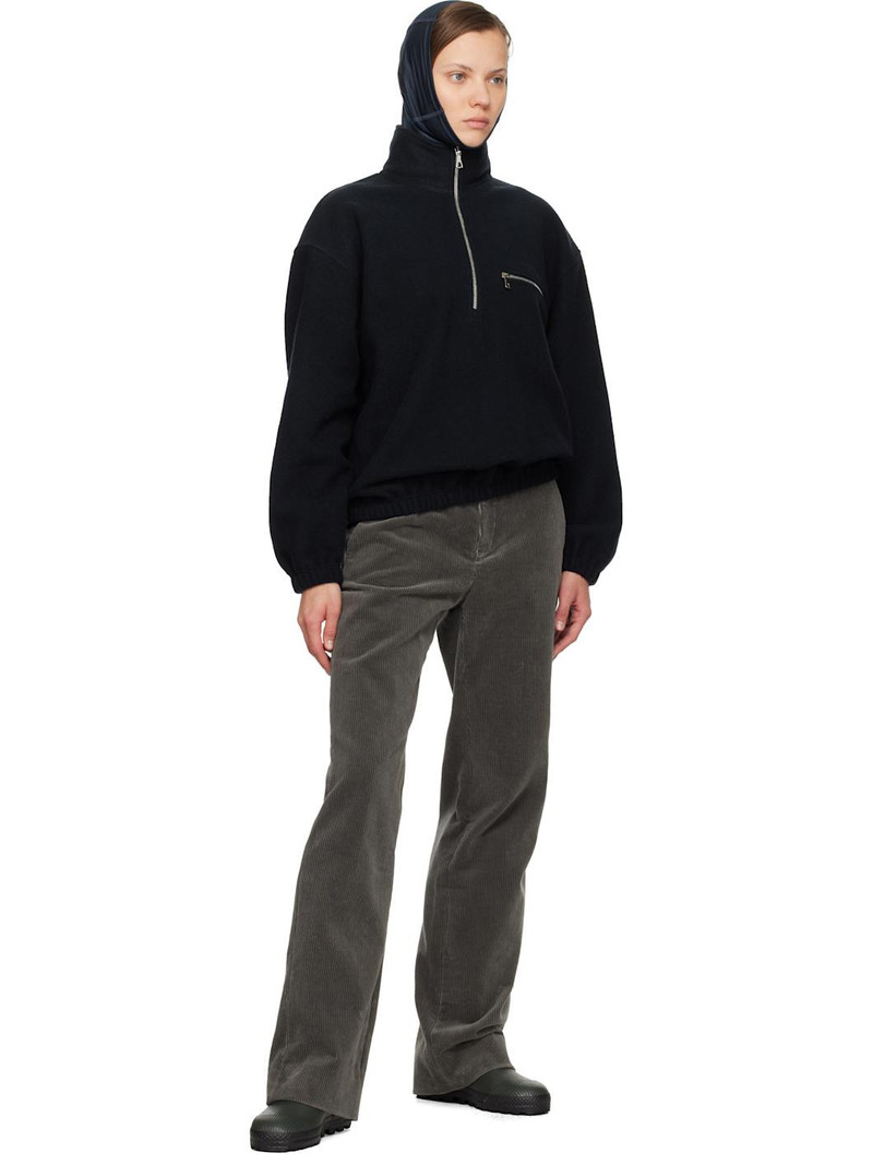 RIER SSENSE Exclusive Gray Corduroy Trousers outlook