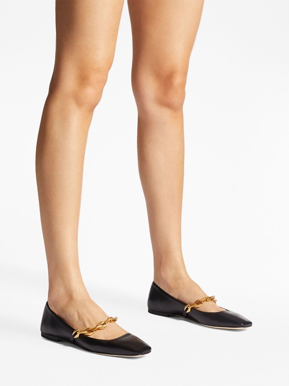 Diamond Tilda leather ballerina shoes - 6