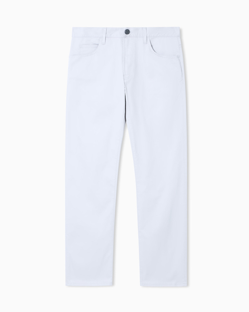 STRETCH-COTTON, REGULAR-FIT, FIVE-POCKET TROUSERS 1