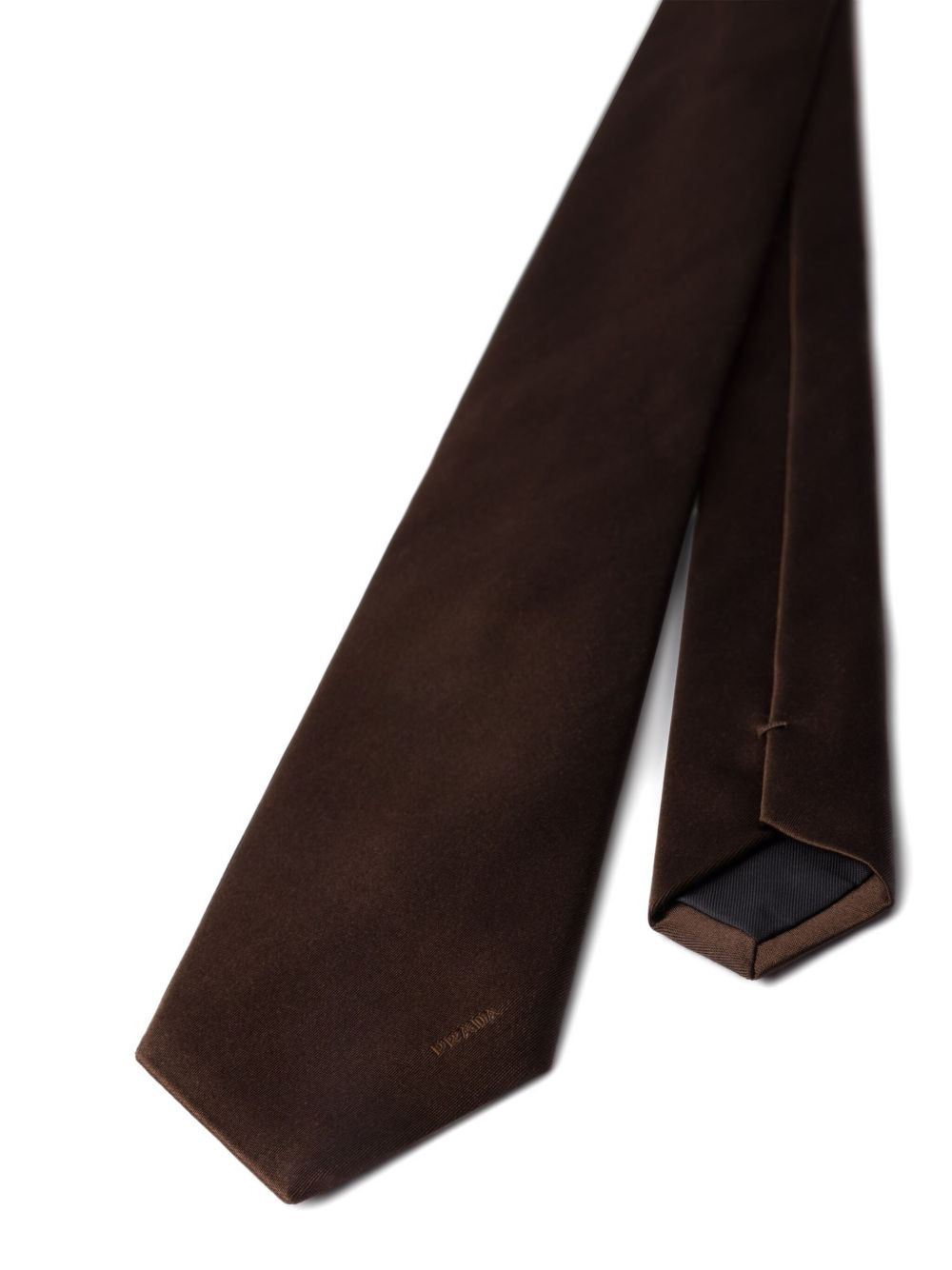 logo-embellished satin tie - 3