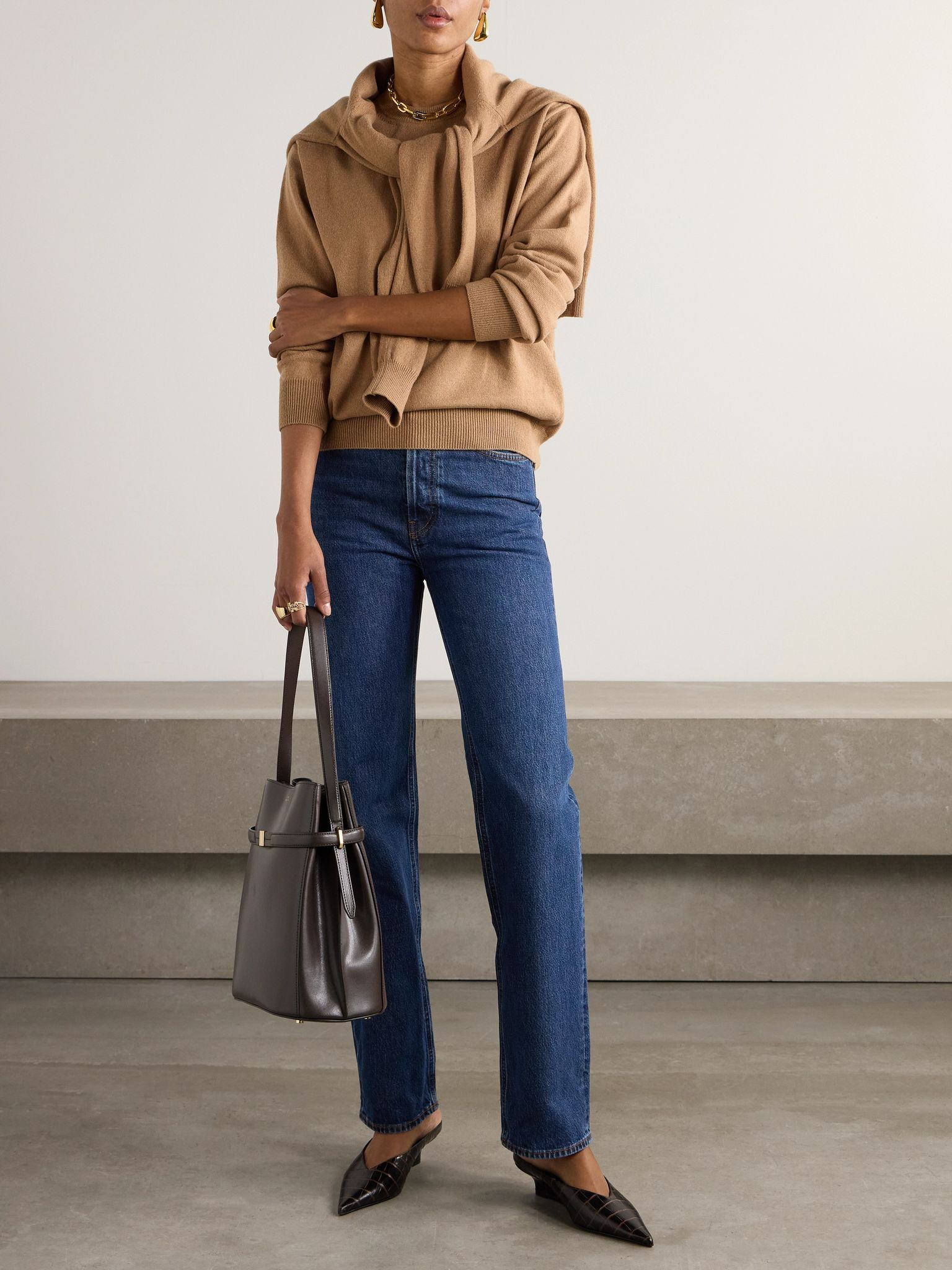 + NET SUSTAIN high-rise straight-leg jeans Dark denim - 2