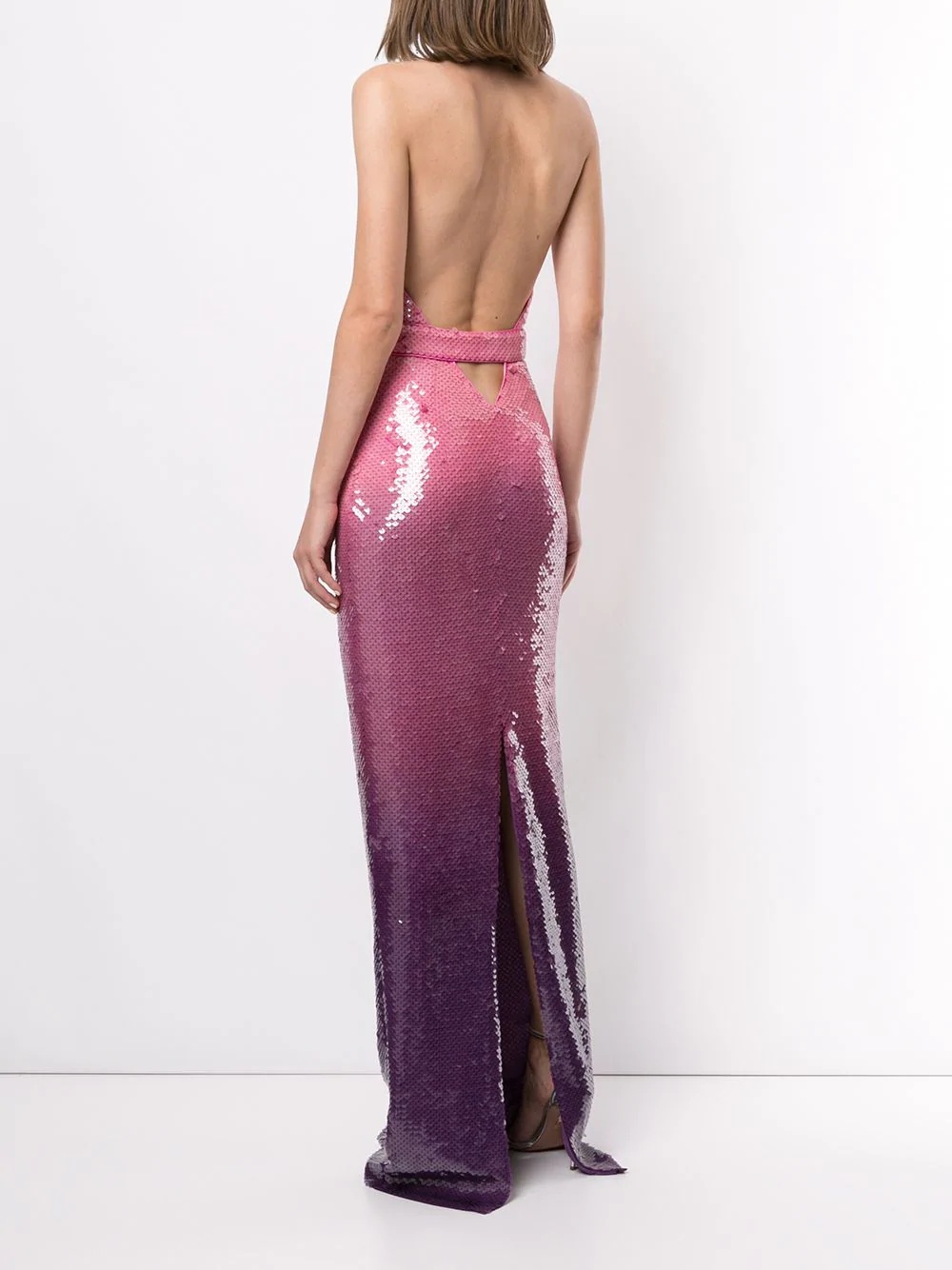 dégradé sequin gown - 4