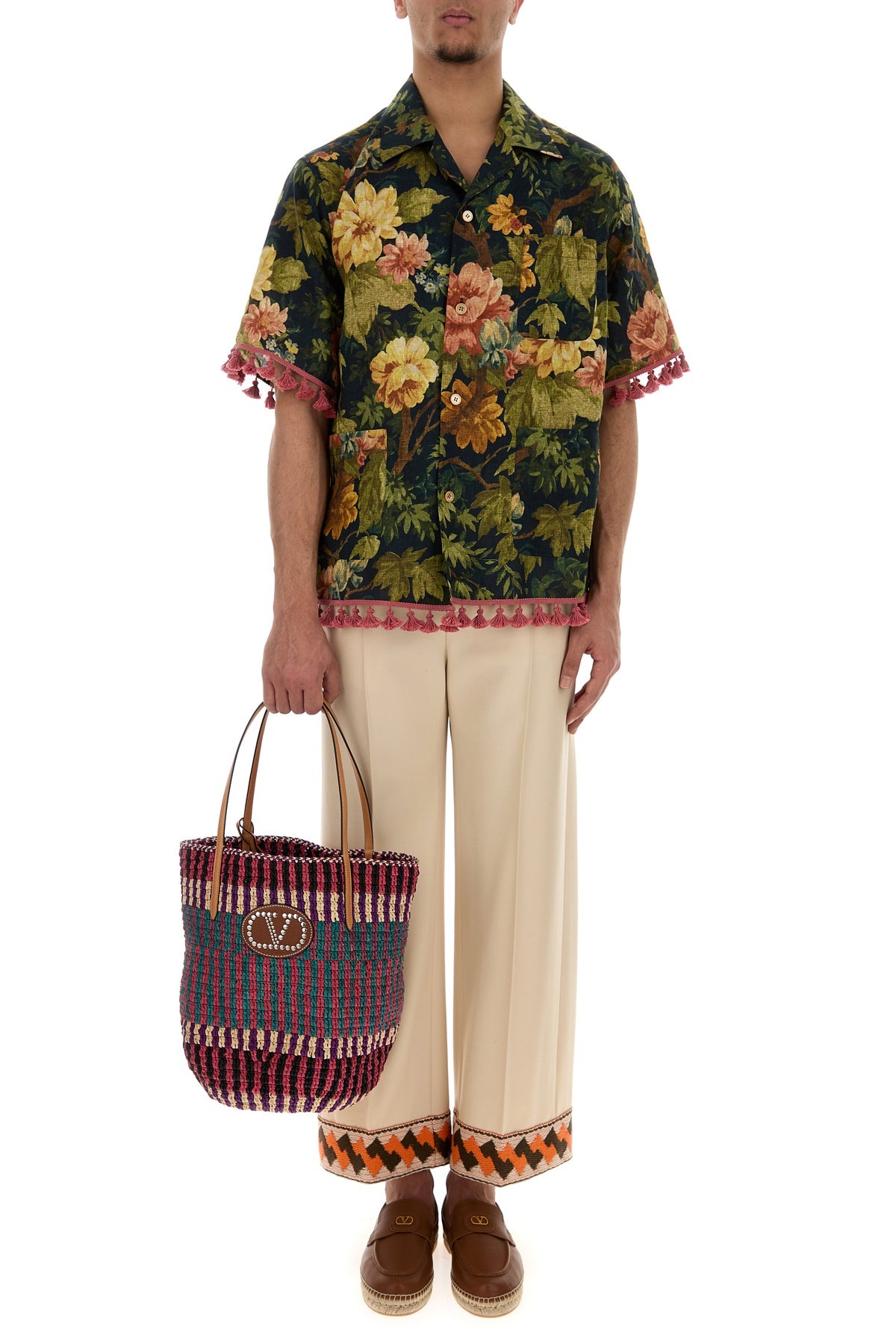 Printed linen shirt - 6