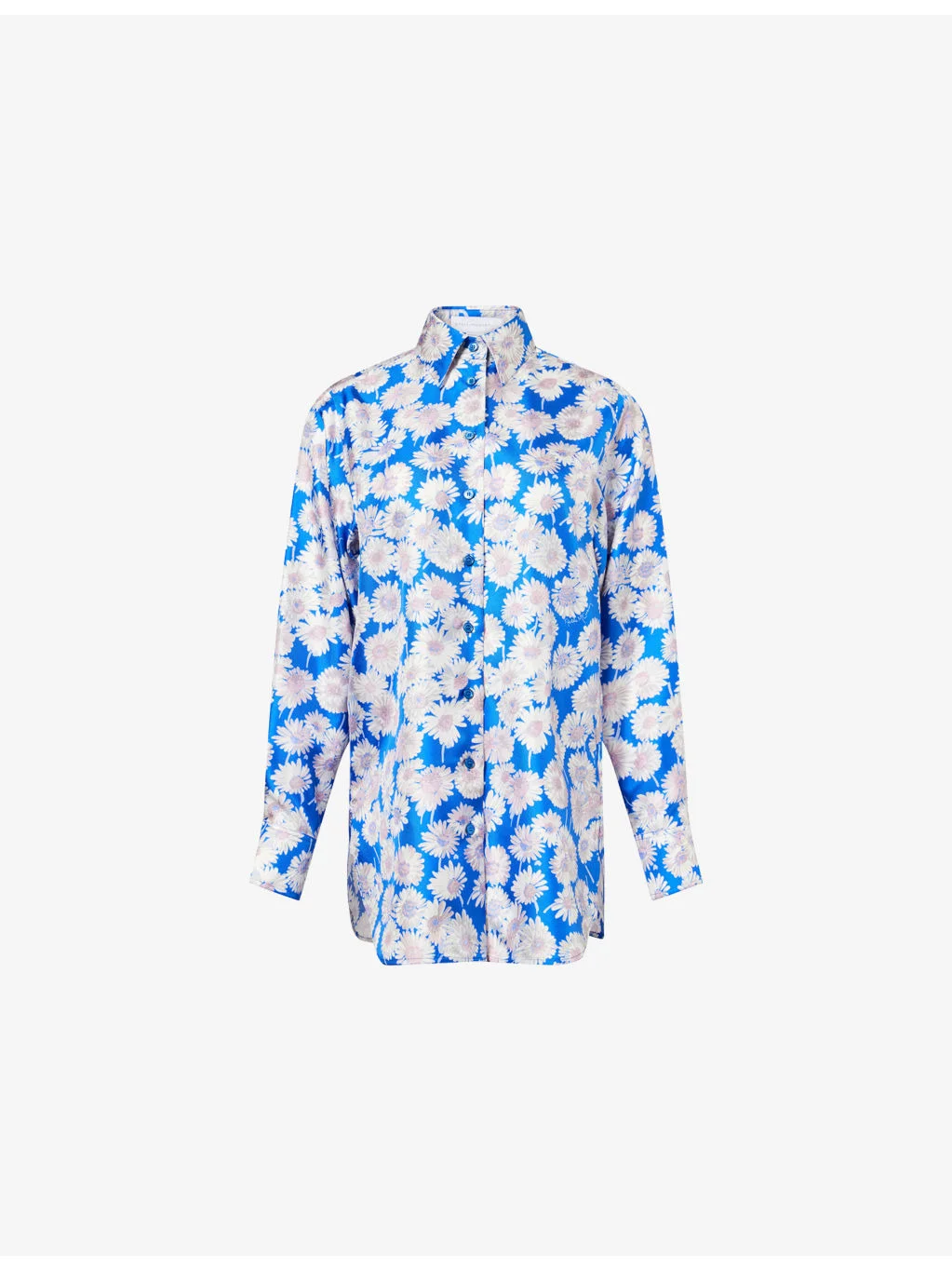 Daisy Print PJ Silk Shirt - 1