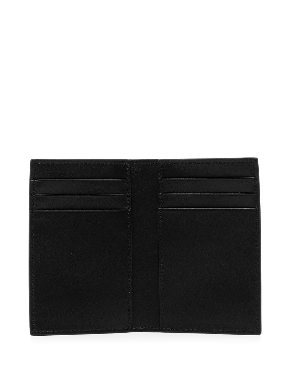 logo-print leather cardholder - 3