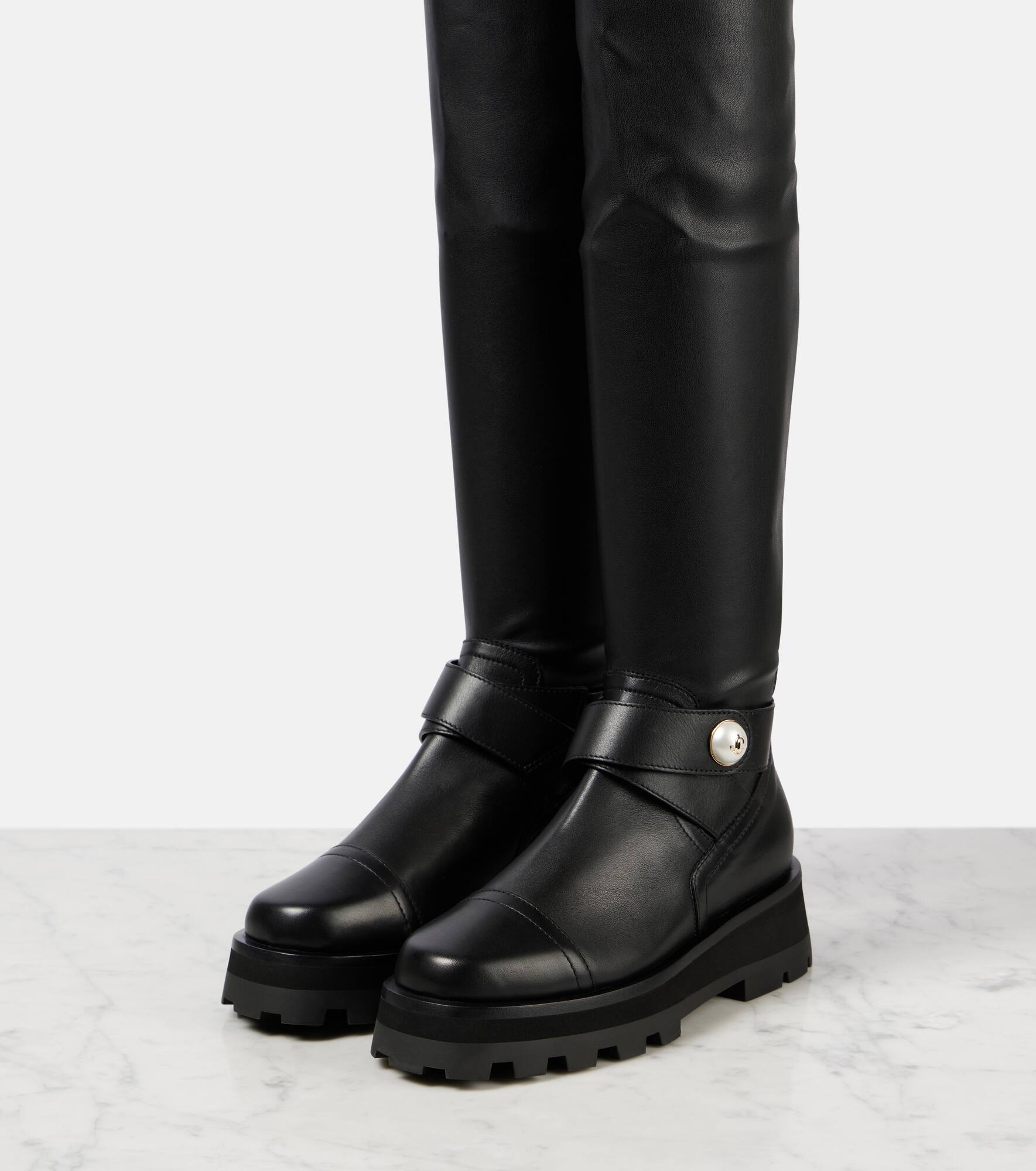 Meena leather over-the-knee boots - 4