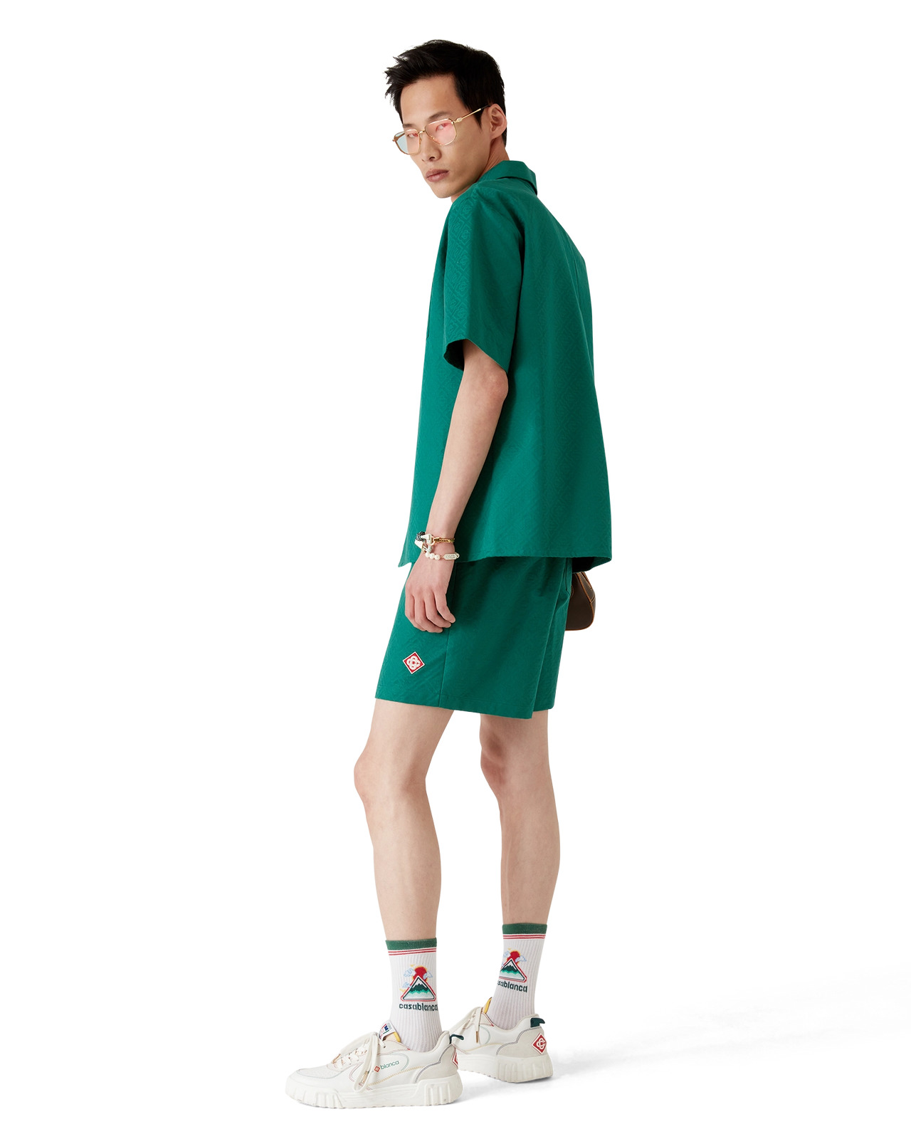 Cotton Monogram Jacquard Shorts - 3