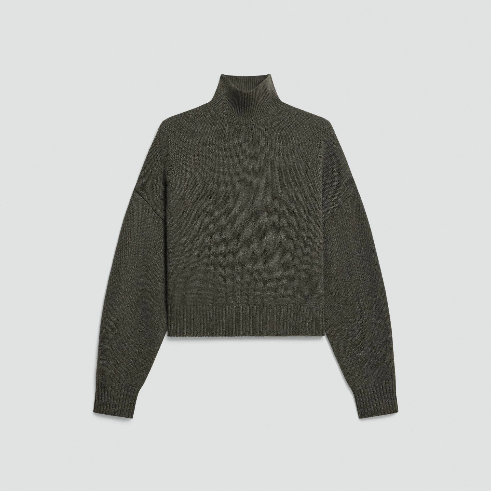 Cropped Turtleneck in Cashmere - 1