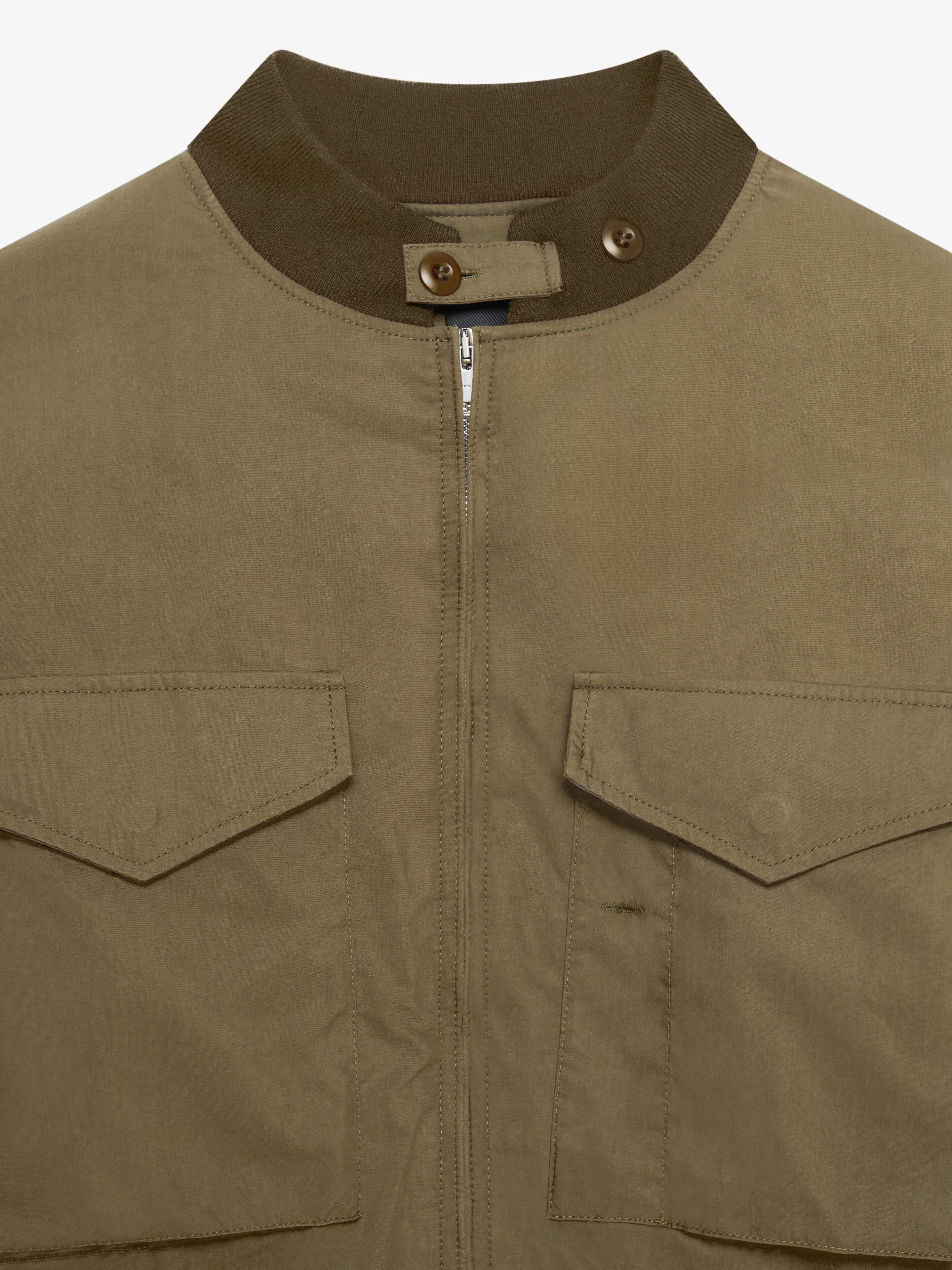 CROPPED BOMBER JACKET IN COTTON - 5