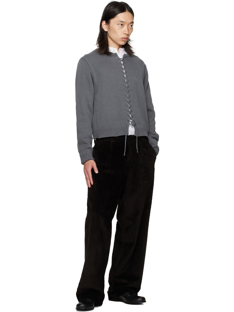 STEFAN COOKE Black Perforated Slip On Loafers outlook