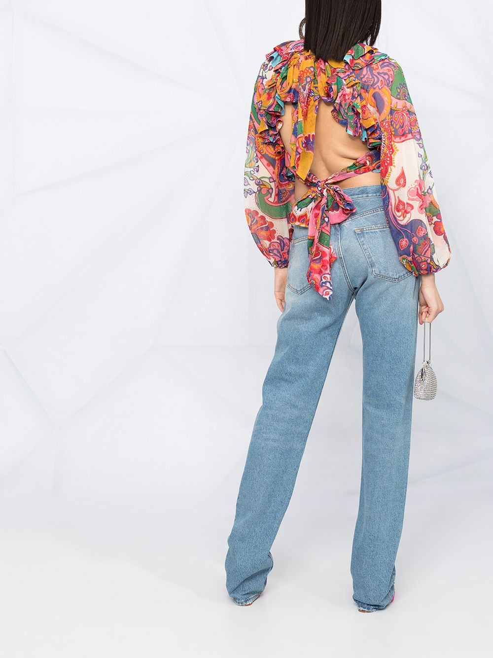stonewashed boyfriend fit jeans - 4