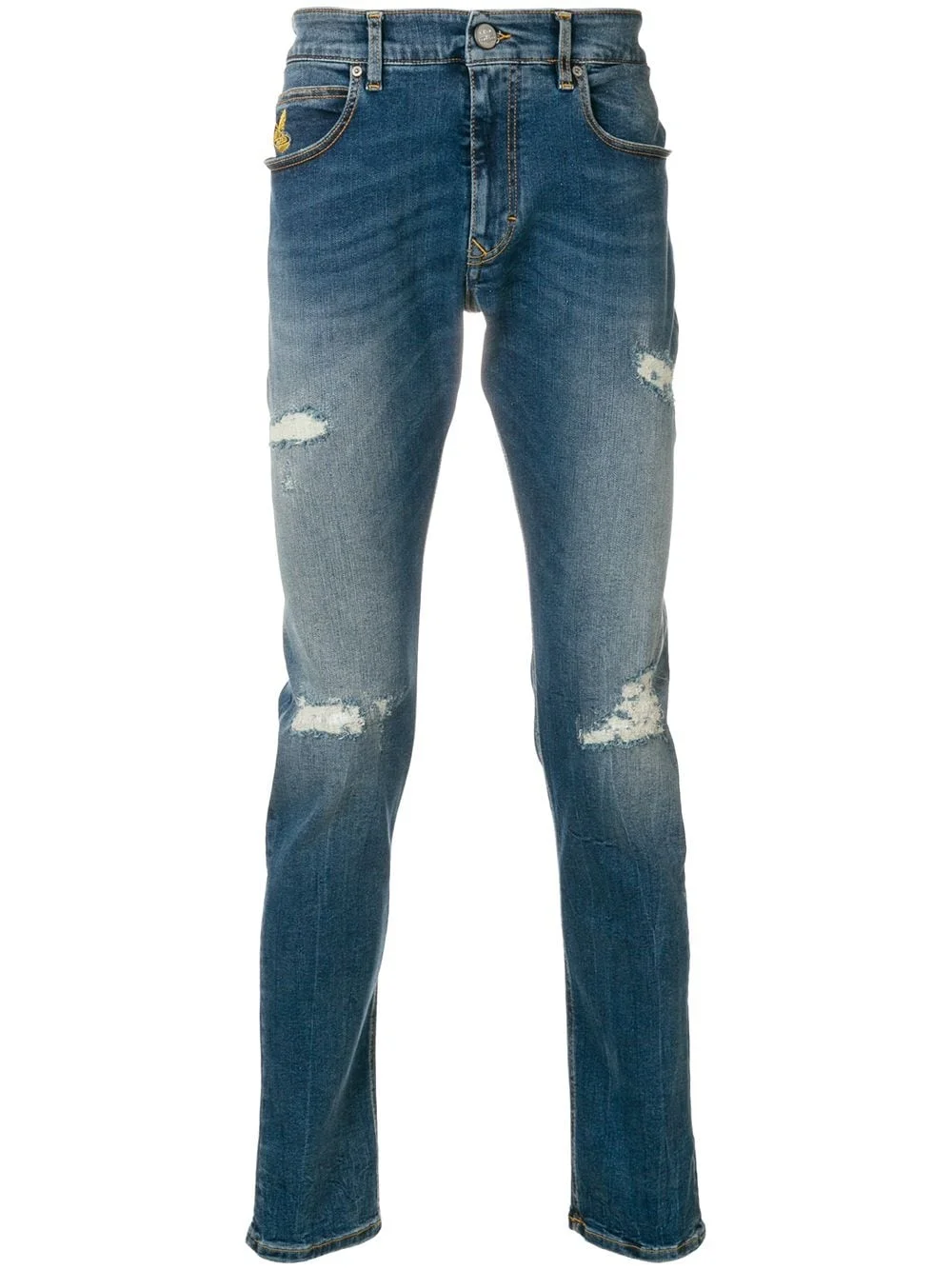 distressed jeans - 1