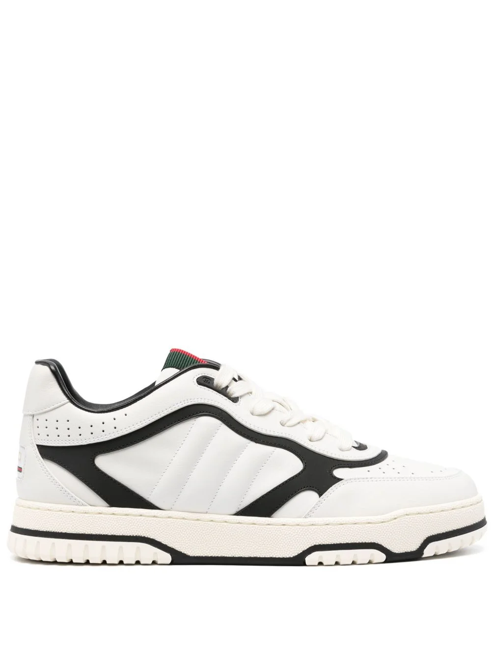 Re-Web panelled leather sneakers - 1