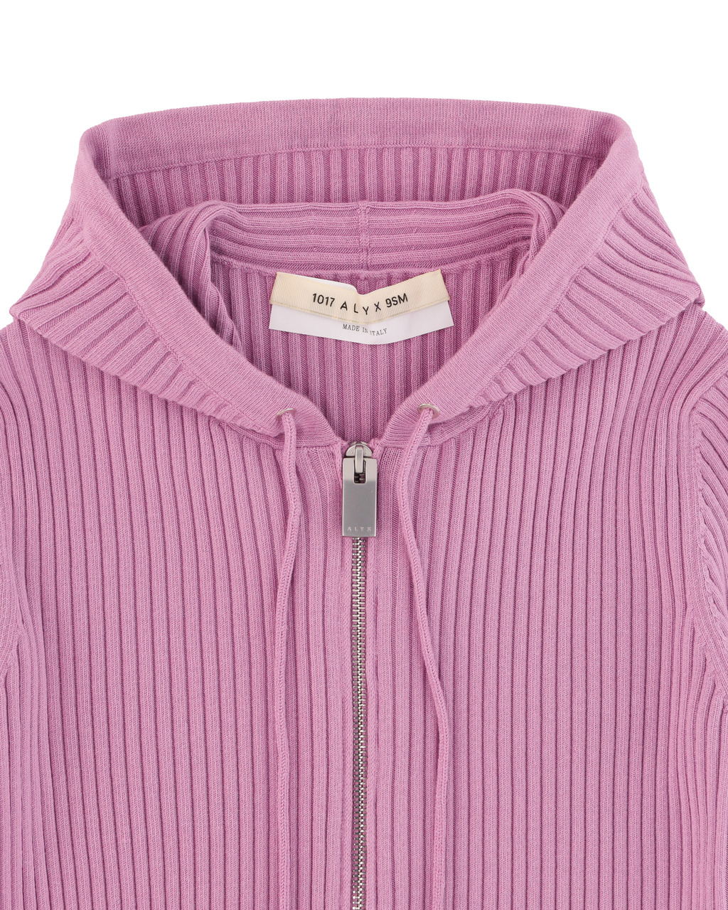 RIBBED KNIT HOODIE - 6