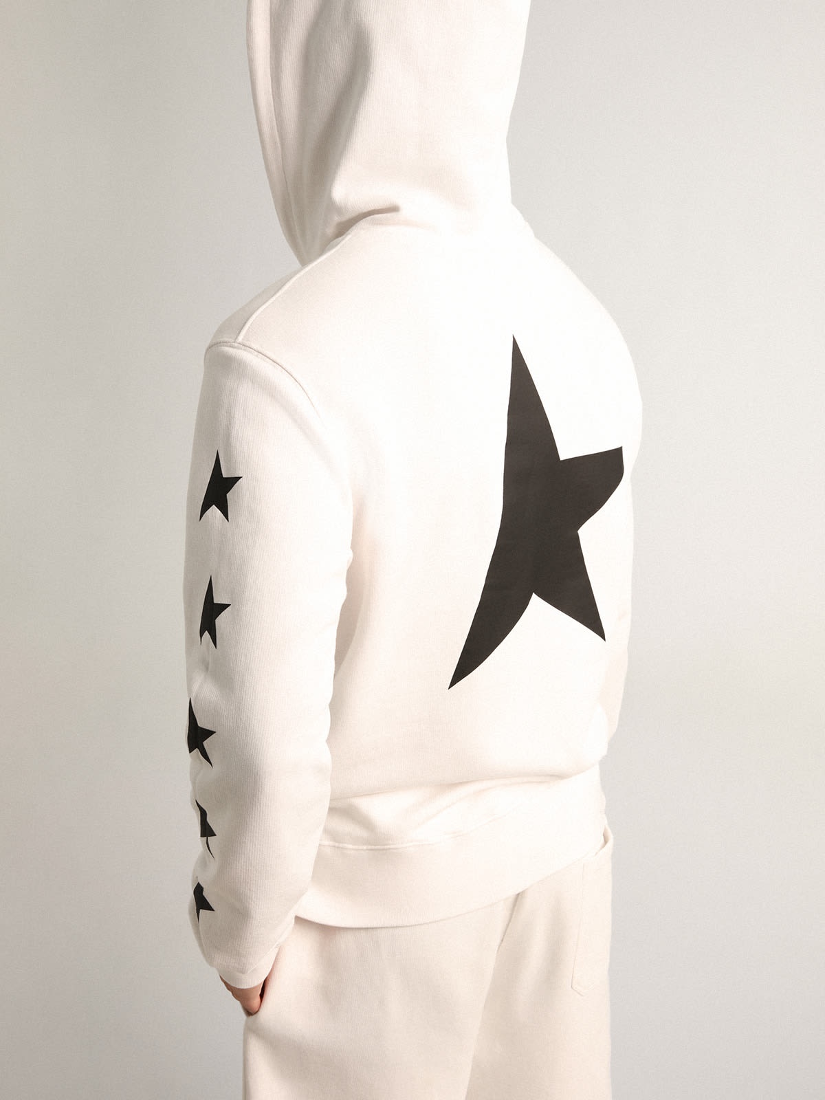 Golden Goose Alighiero Star Collection hooded sweatshirt in