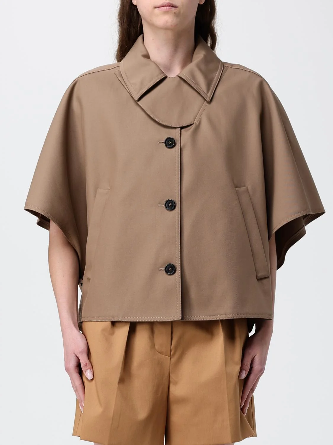 MAX MARA Paggio Cotton Cape - 1