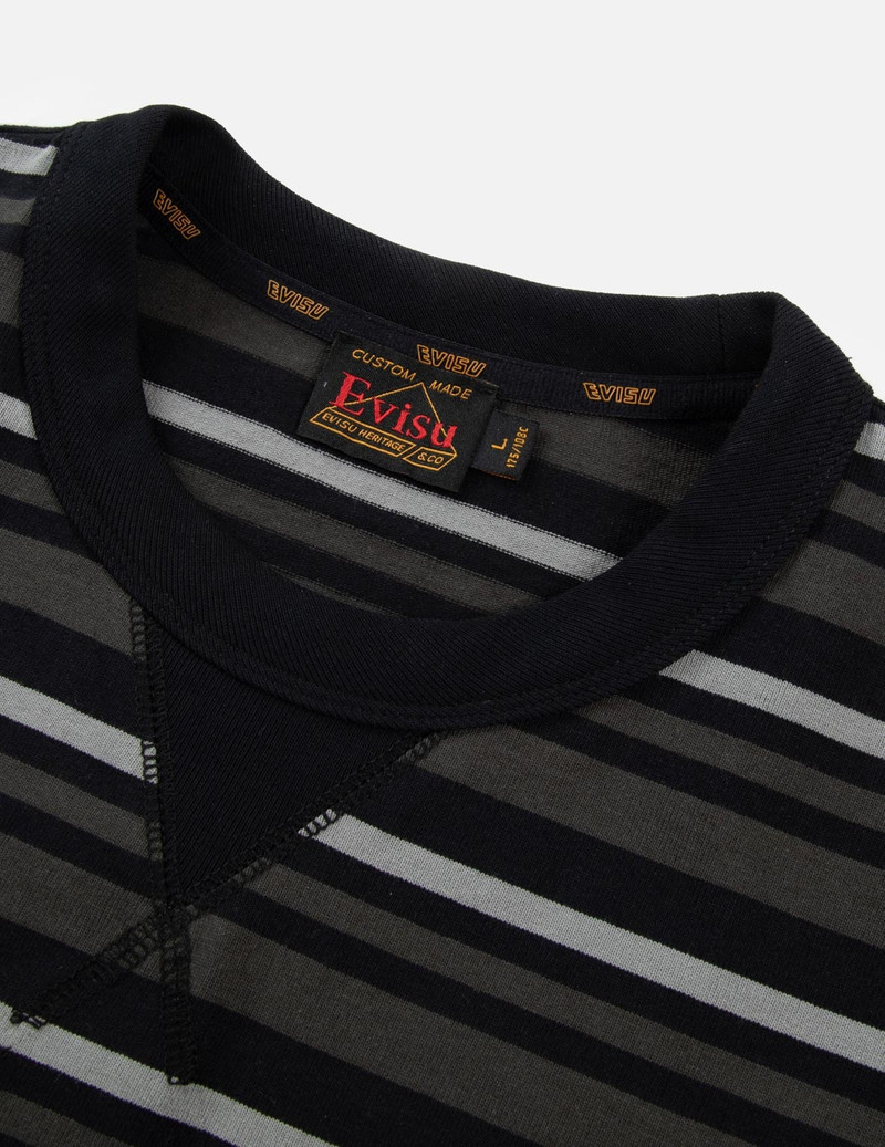 BADGES AND BRUSHSTROKE DAICOCK PRINT LOOSE FIT T-SHIRT 7