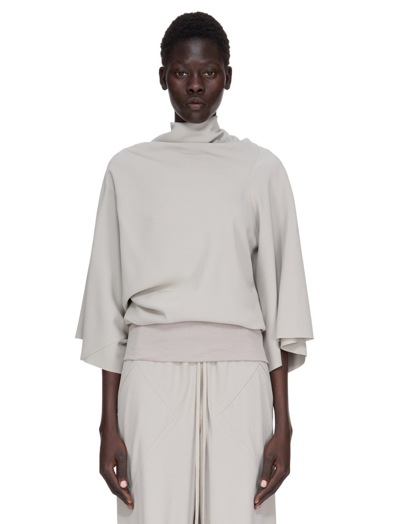 draped cowl-neck top - 1