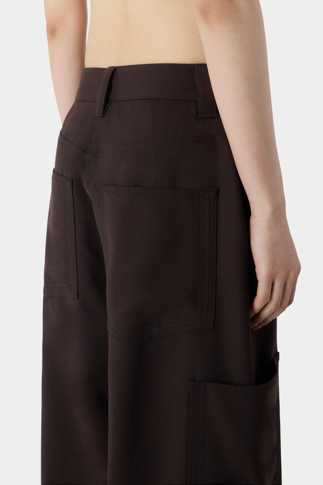 FIT LOOSE PANTS / brown - 4