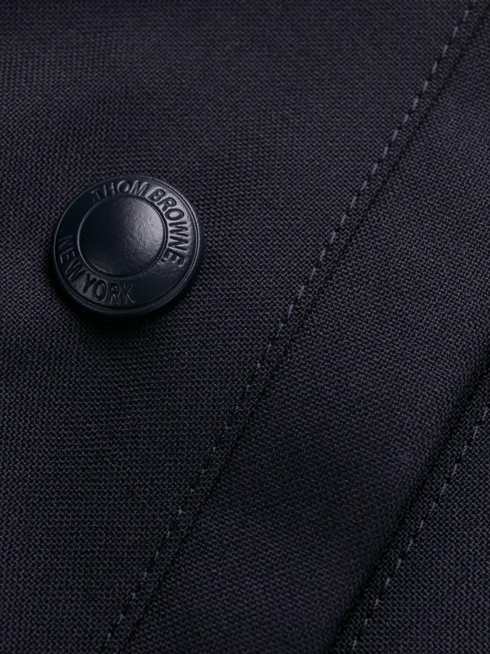 4-Bar plain weave suiting bomber jacket - 6
