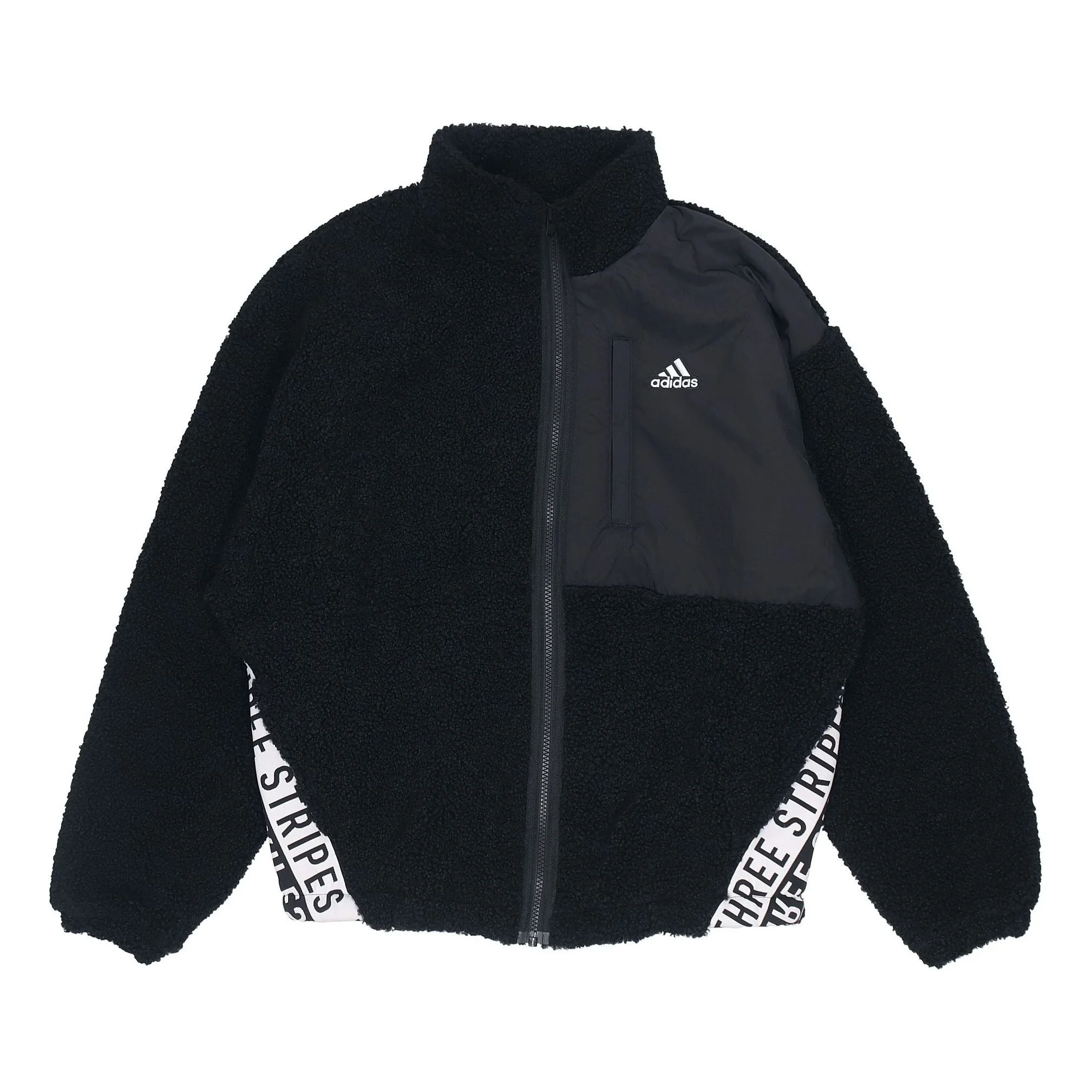 (WMNS) adidas Boa Jacket Stand Up Collar Jacket Coat Black HD0364 - 1