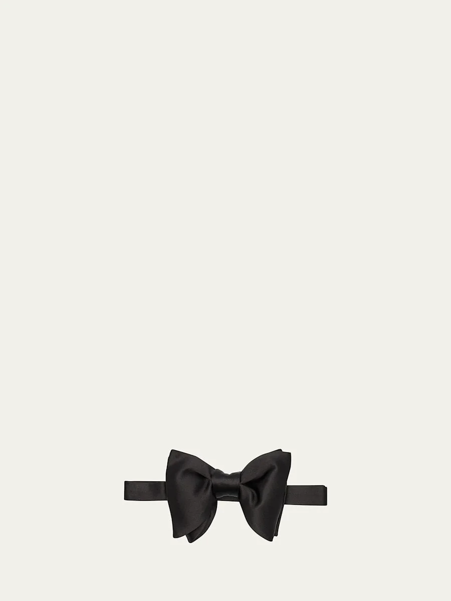 Men's Large Silk Bow Tie - 1