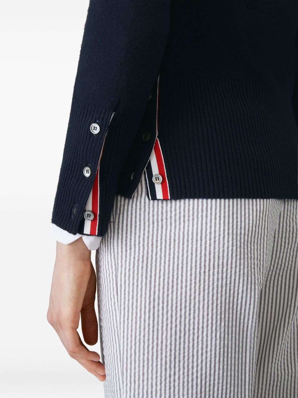 4-bar stripe cardigan - 5