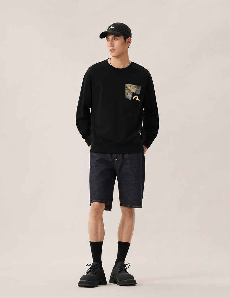 Daicock Brocade Denim Shorts 5