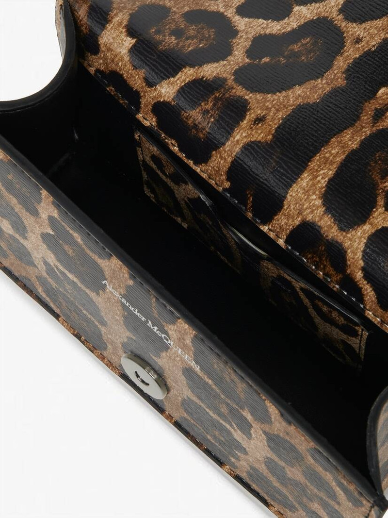 Women's Mini Jewelled Satchel in Natural/black 4