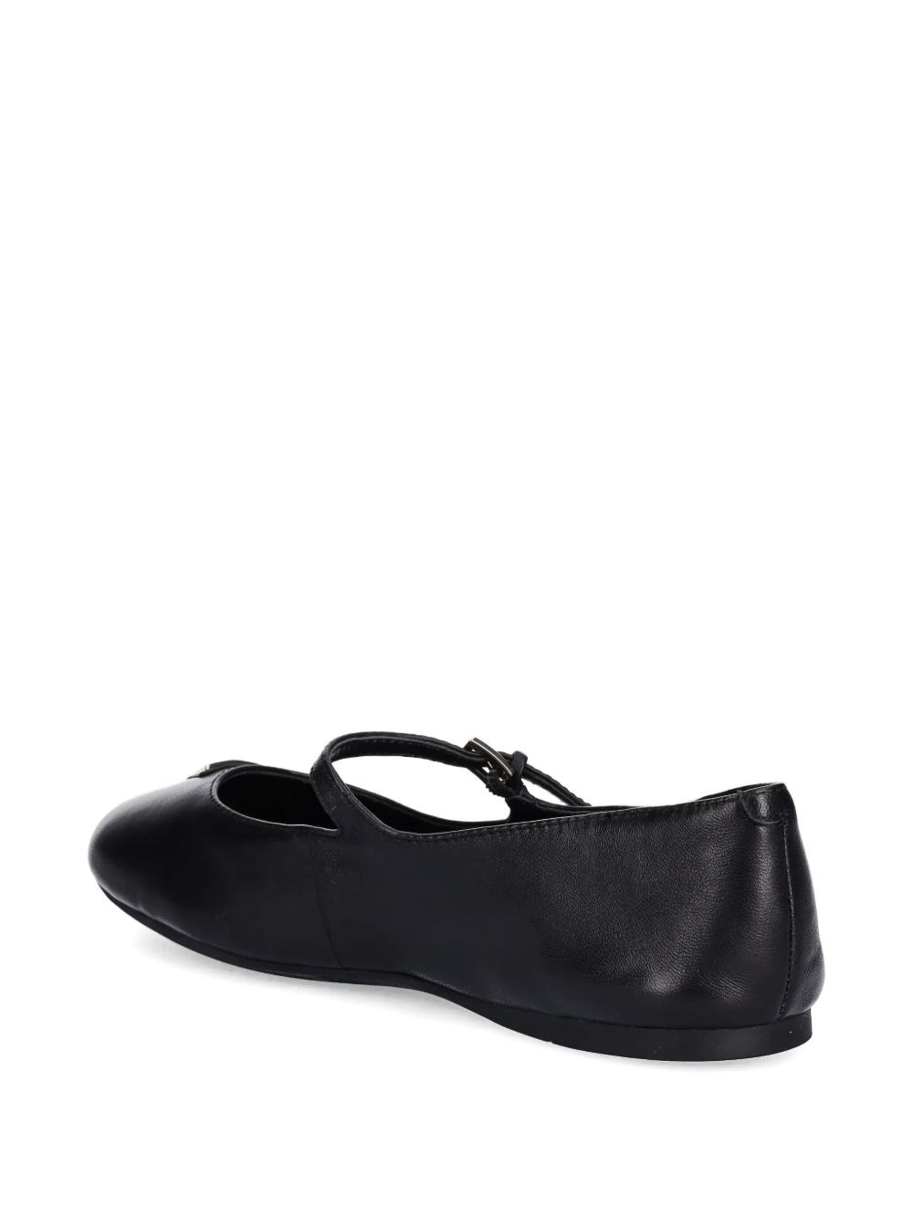 buckle-detail leather ballet flats - 3