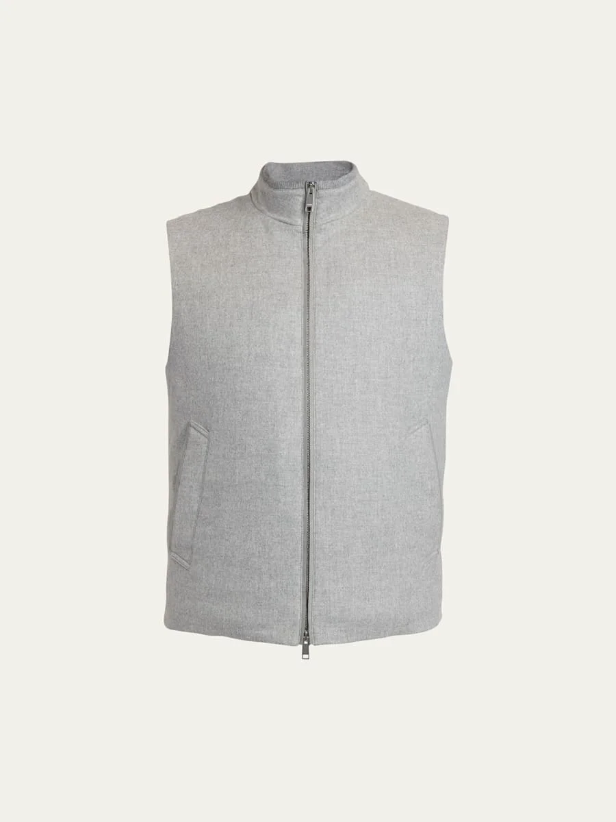 Men's Oasi Cashmere Elements Full-Zip Down Vest - 1