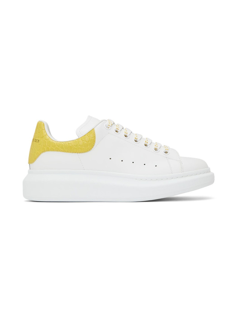 White & Yellow Oversized Sneakers - 1