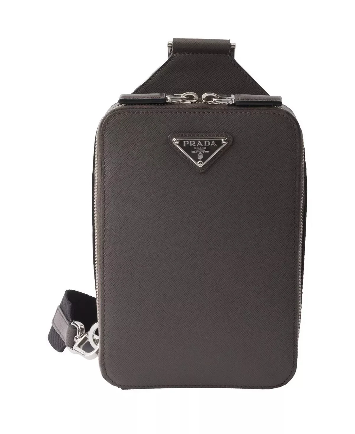 Brique Saffiano Leather Bag - 1