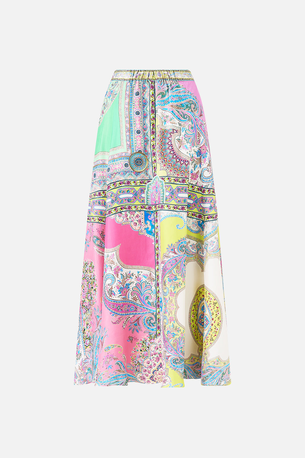PANELLED FLARED LONG SKIRT - 8