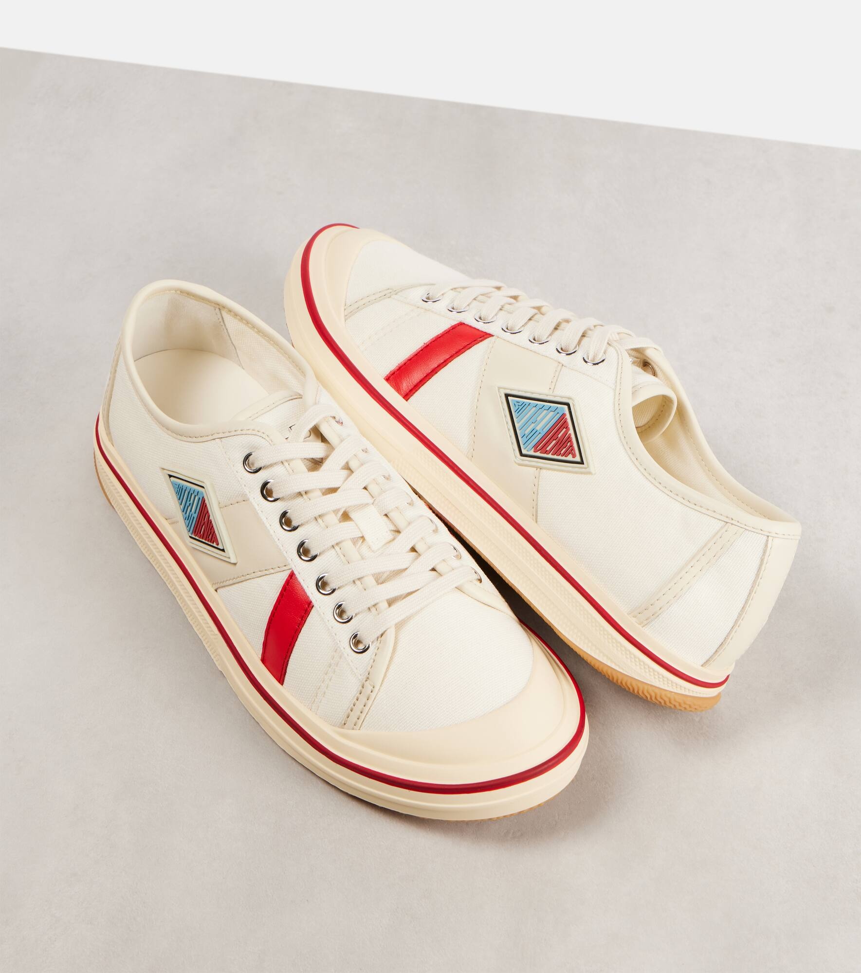 Eliot leather and canvas sneakers - 5